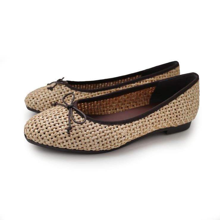 ベージュ | メッシュ バレエ パンプス レディース | AmiAmi