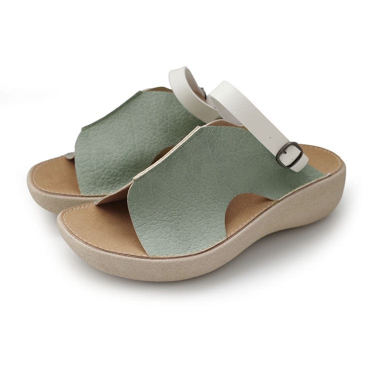 ブルー | 2WAY ベルト サンダル レディース | AmiAmi