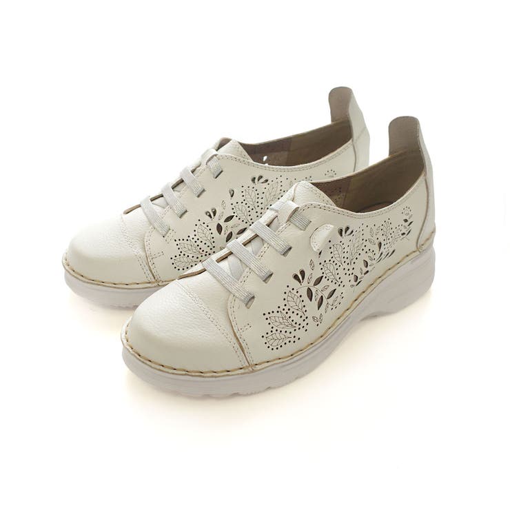 ホワイト | 牛革 スニーカー レディース | AmiAmi