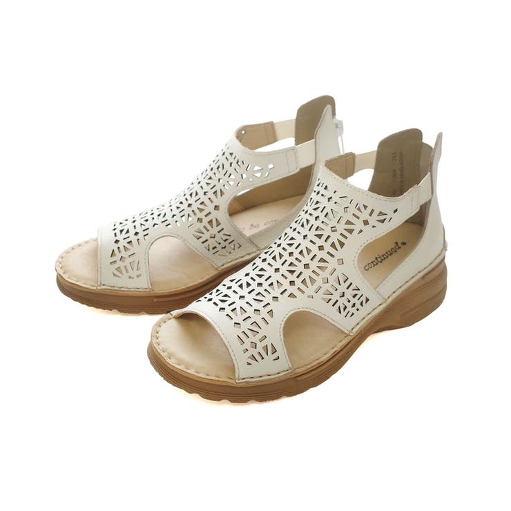 ホワイト | 牛革 サンダル レディース | AmiAmi