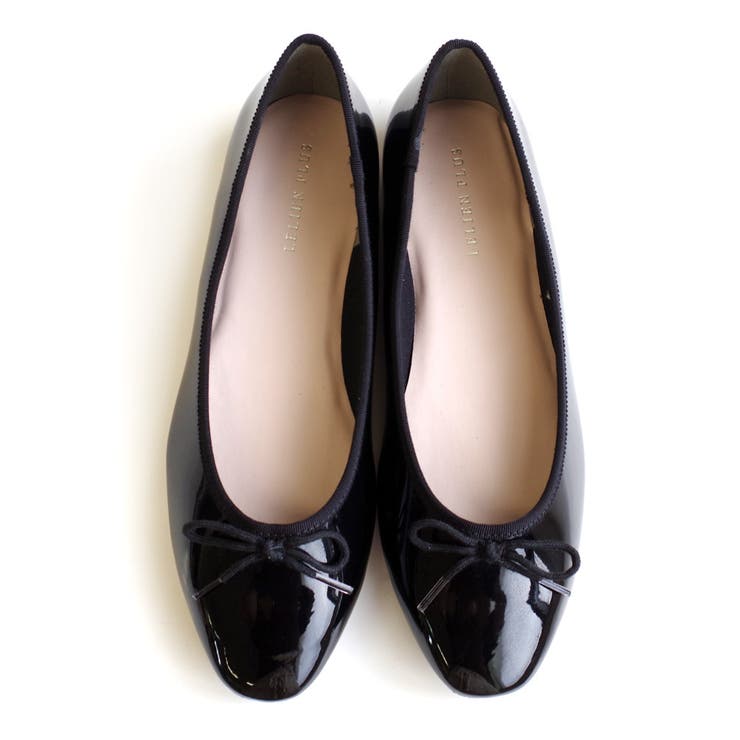 ブラック(エナメル) | レインシューズ ぺたんこ エナメル | AmiAmi