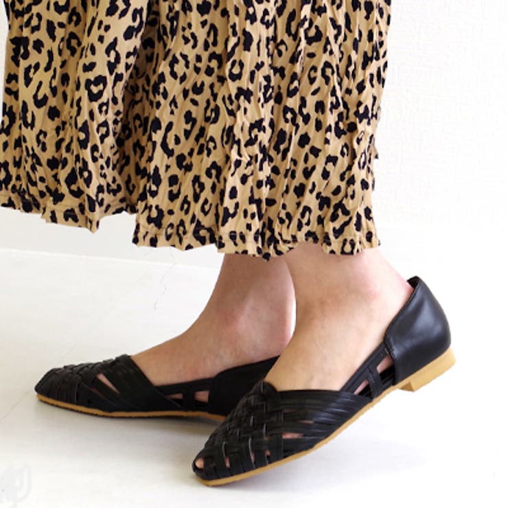 ブラック | クロスメッシュパンプス ローヒール 靴 | AmiAmi