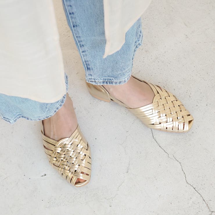 クロスメッシュパンプス ローヒール 靴 | AmiAmi | 詳細画像11 