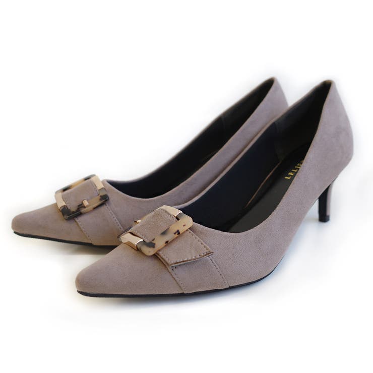 オーク(スエード) | モチーフ付き 低反発 パンプス レディース | AmiAmi