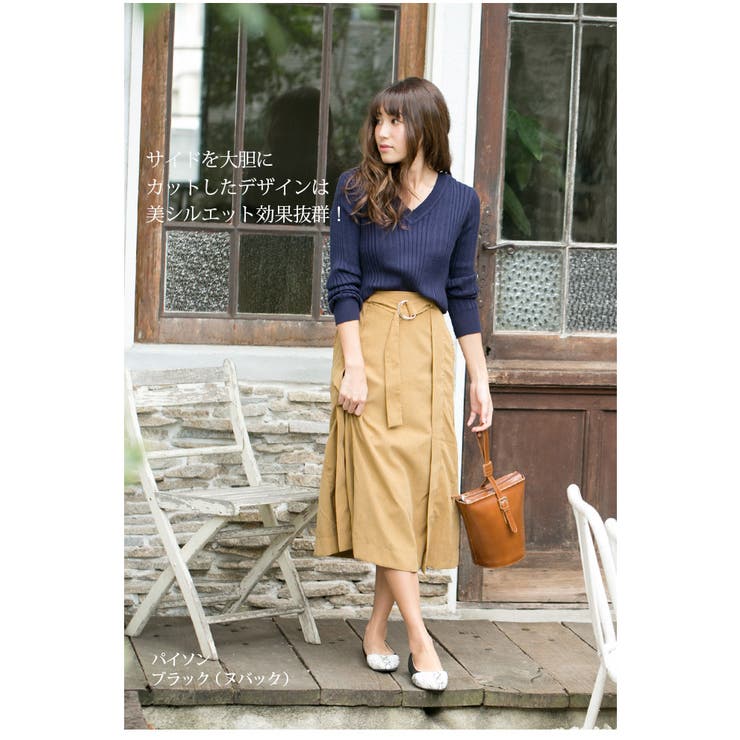 異素材MIXサイドオープン フラットパンプスぺたんこ サイドカット | AmiAmi | 詳細画像7 