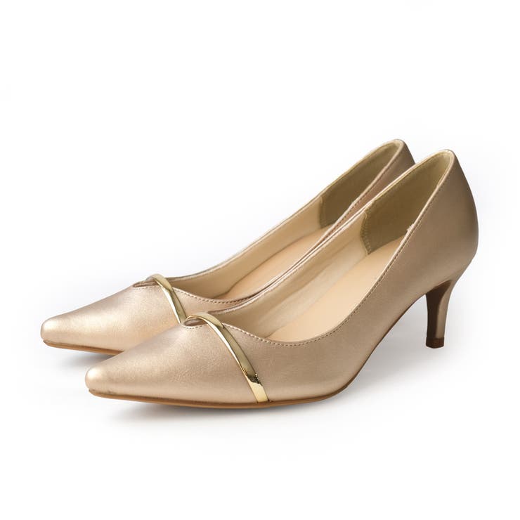 Sゴールド(スムース) | 低反発クッション パンプス レディース | AmiAmi