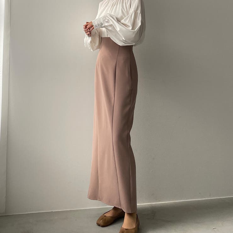 Louere ハイウエストペンシルスカート ルエレ Louere Louere ツイードハイウエストペンシルスカート