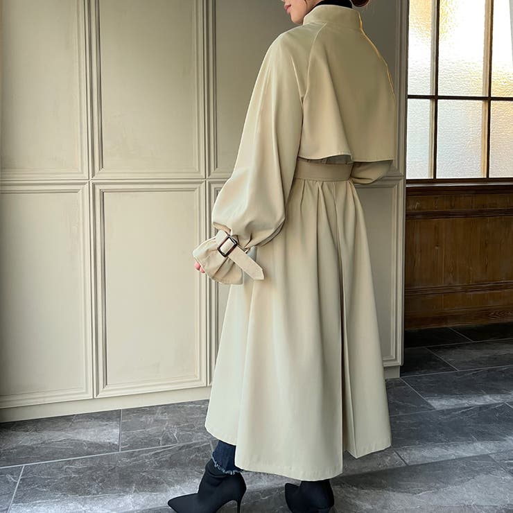 スタンドトレンチコート | JUNOAH | 詳細画像15 