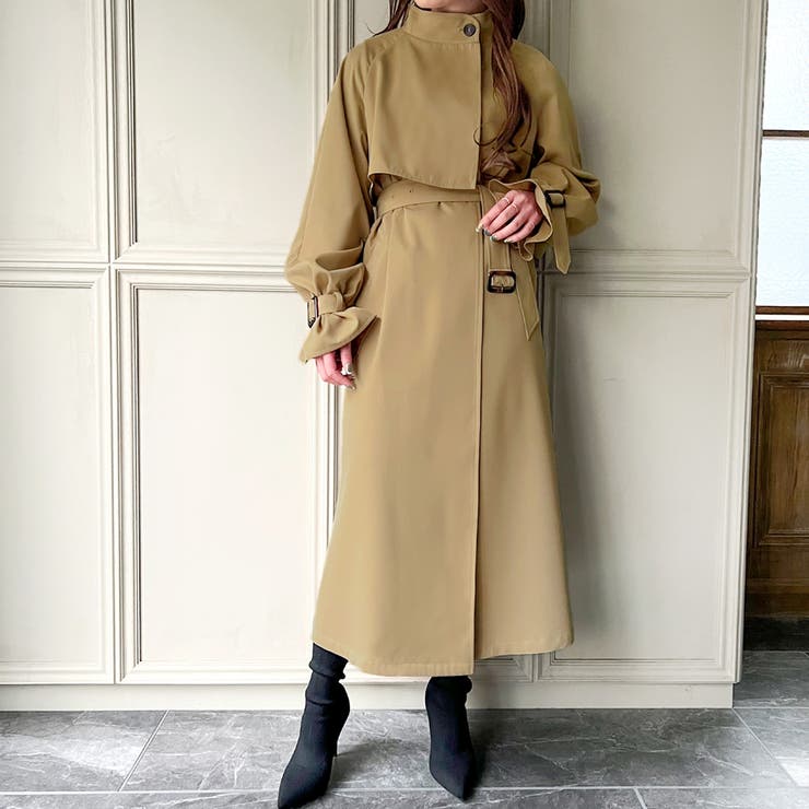 スタンドトレンチコート | JUNOAH | 詳細画像3 