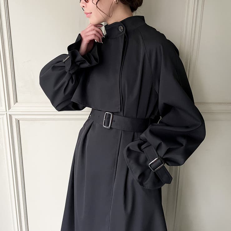 スタンドトレンチコート | JUNOAH | 詳細画像8 