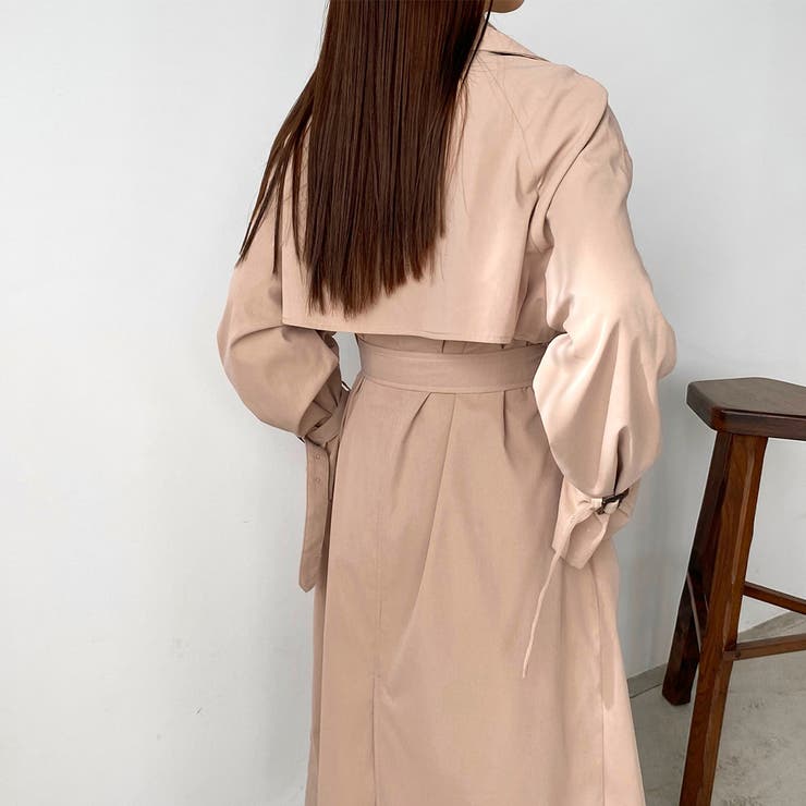callautia オーバートレンチコート[品番：AMTW0005330]｜JUNOAH（ジュノア  ）のレディースファッション通販｜SHOPLIST（ショップリスト）