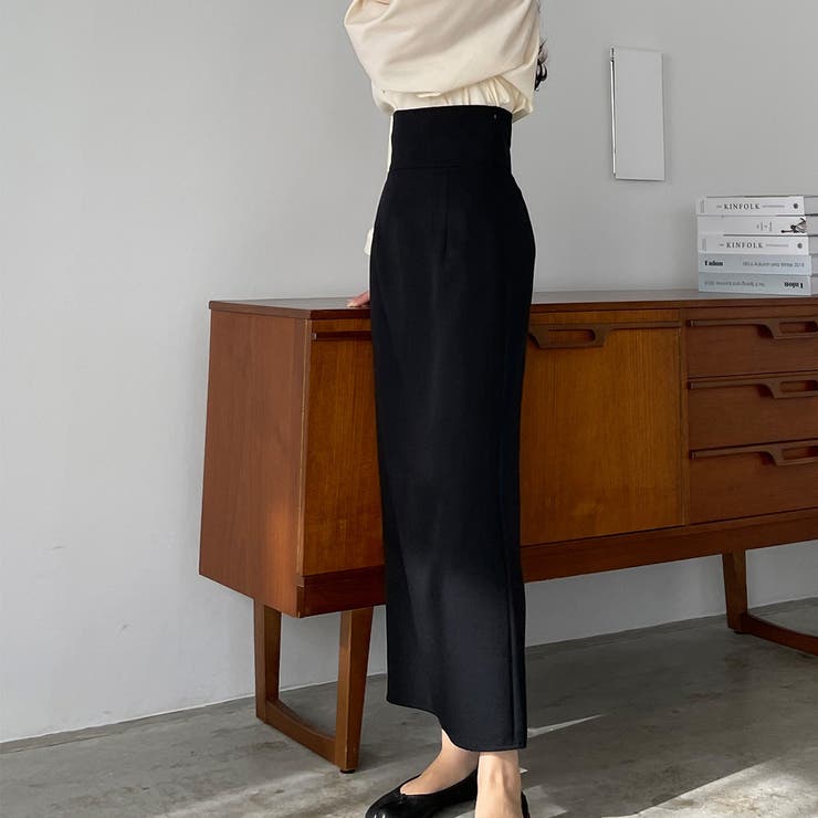 Louere ワイドハイウエストペンシルスカート[品番：AMTW0005326