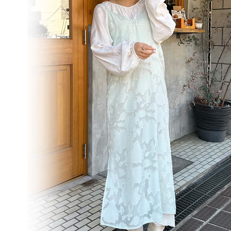 randeboo シアー　ジャガード　ワンピース　ドレス randeboo シアー ジャガード ワンピース ドレス - メルカリ