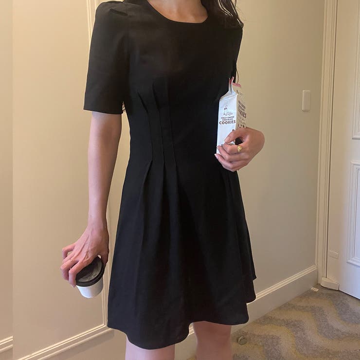 ショルダータックフレアミニワンピース | LAUIR | 詳細画像11 