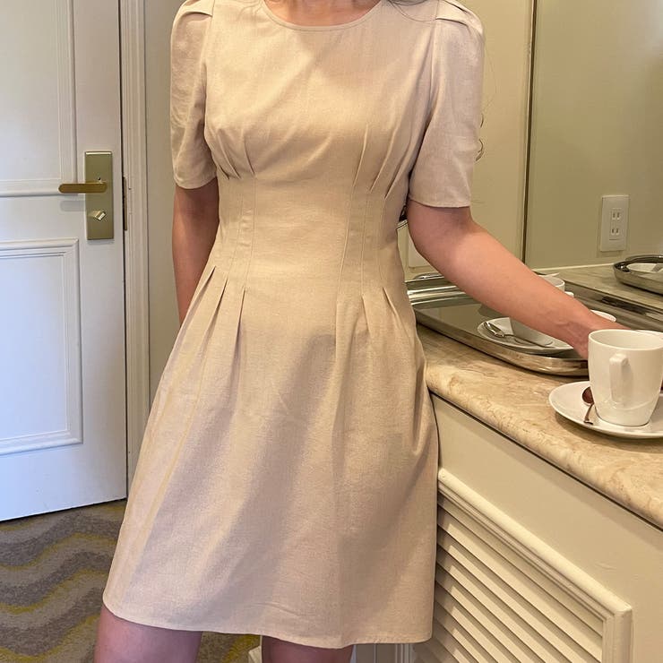 ショルダータックフレアミニワンピース | LAUIR | 詳細画像8 