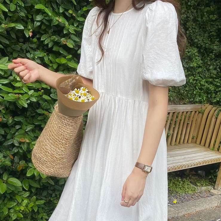 タグ付　極美品　バックリボンシフォンワンピース 近年モデル　マキシ丈　Aライン バックリボンピンタックマキシ丈ワンピース[品番：AMTW0004052]｜LAUIR