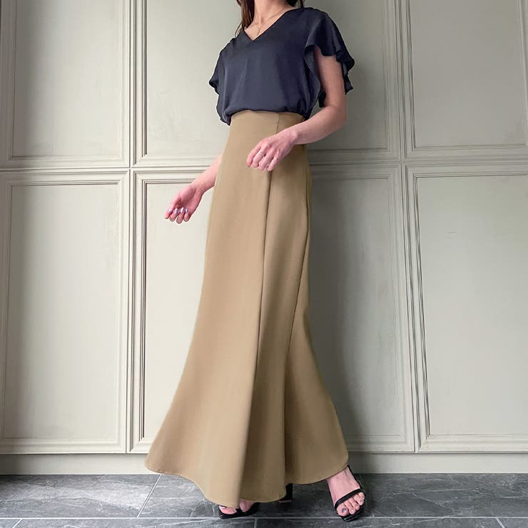 【選べる】ハイウエストレースアップスカート（マーメイド／Iライン／フレア） | JUNOAH | 詳細画像10 