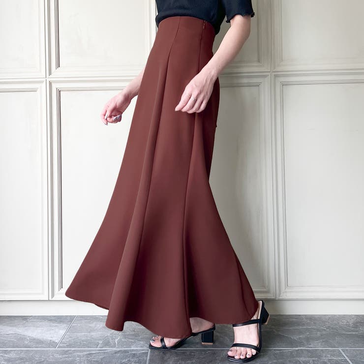 【選べる】ハイウエストレースアップスカート（マーメイド／Iライン／フレア） | JUNOAH | 詳細画像4 