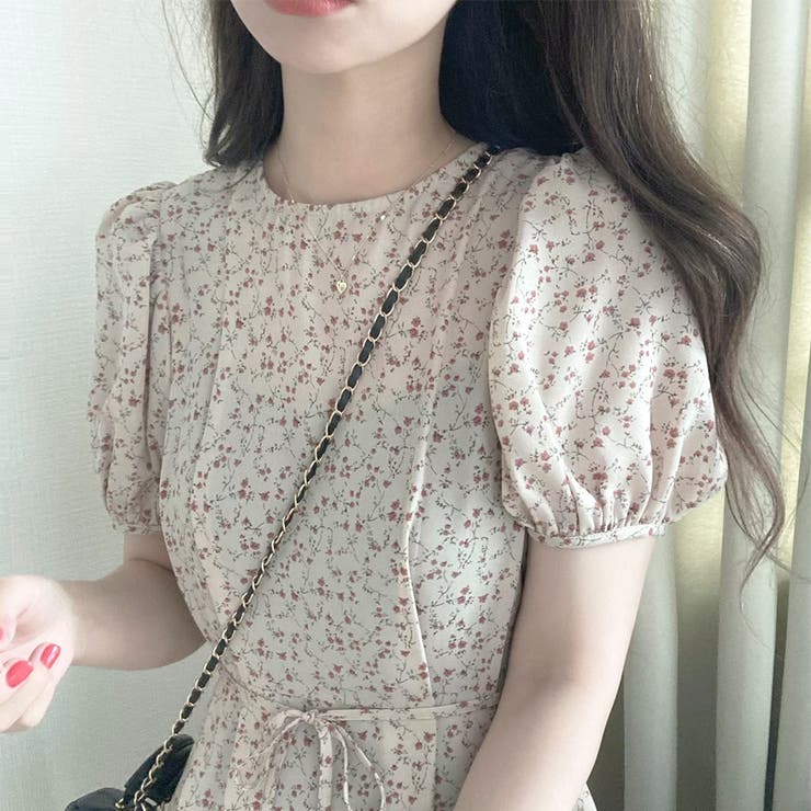 小花柄ロングワンピース[品番：AMTW0003878]｜LAUIR（ラウアー