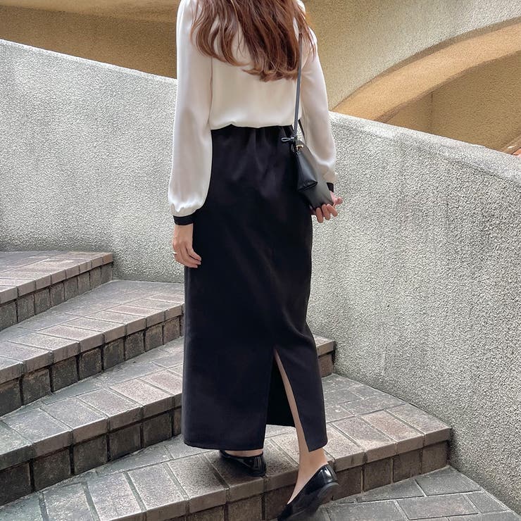バックゴムロングペンシルスカート | LAUIR | 詳細画像9 