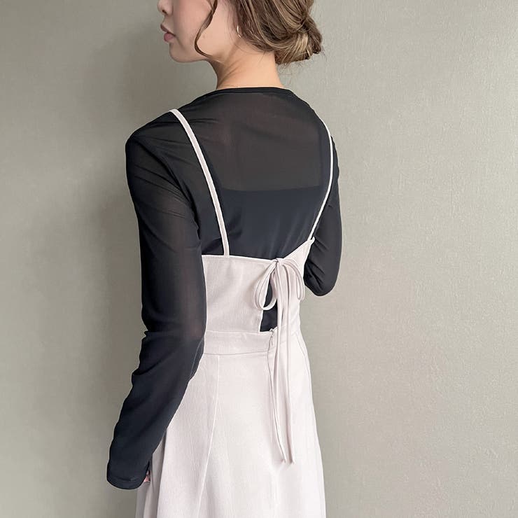 センターラインクルーネックシアートップス[品番：AMTW0004313