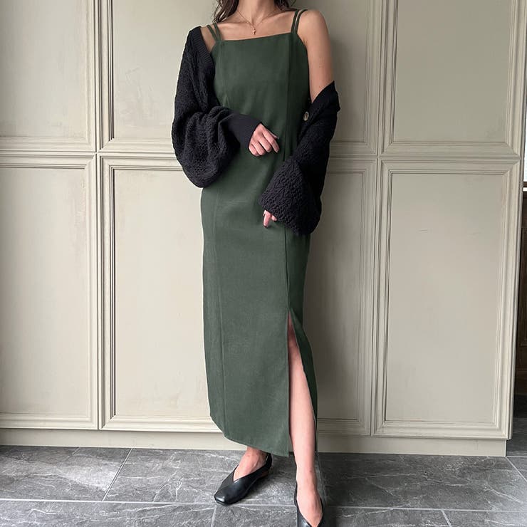 ピーチスキンIラインキャミワンピース | JUNOAH | 詳細画像10 