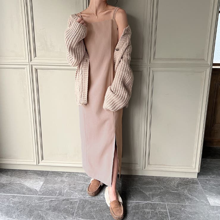 ピーチスキンIラインキャミワンピース | JUNOAH | 詳細画像16 