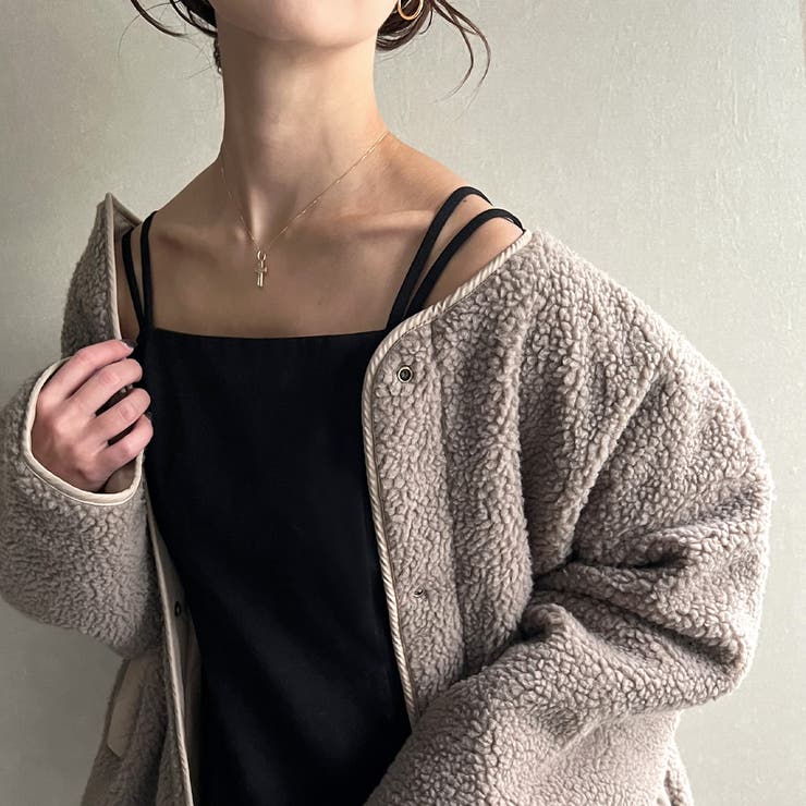 ピーチスキンIラインキャミワンピース | JUNOAH | 詳細画像2 