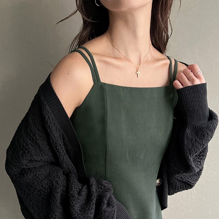 ピーチスキンIラインキャミワンピース | JUNOAH | 詳細画像7 