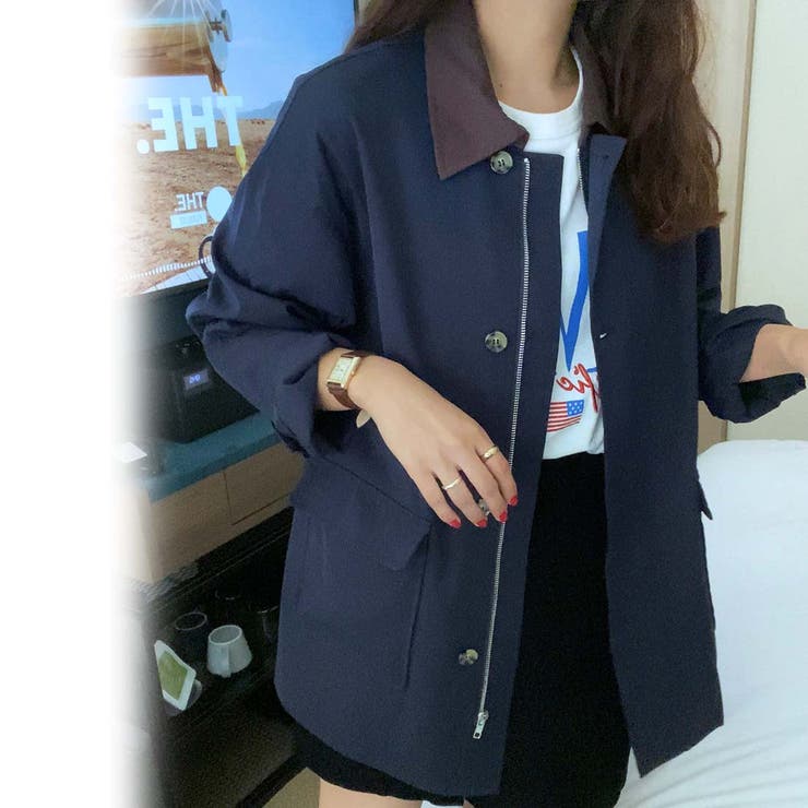 コーデュロイ襟ブルゾン[品番：AMTW0004633]｜LAUIR（ラウアー）の