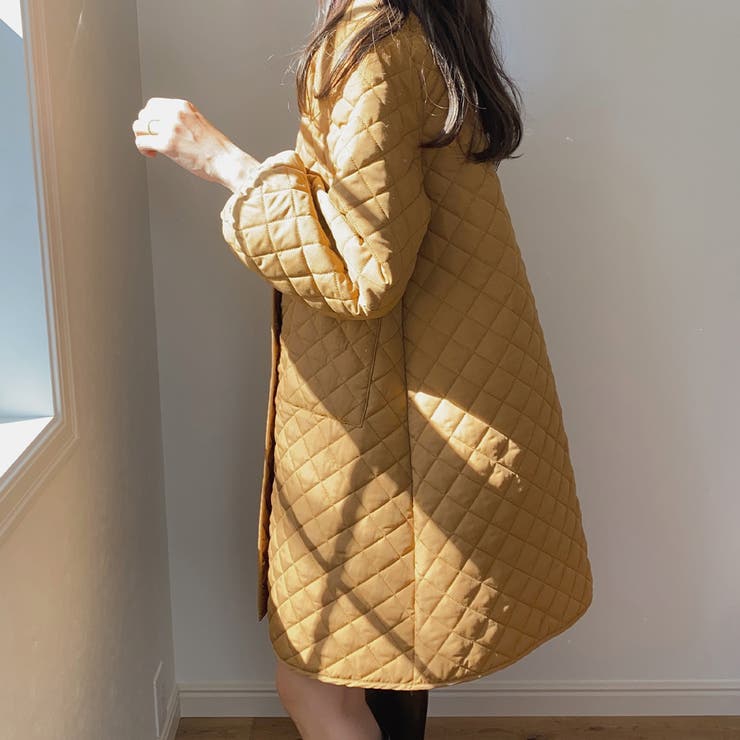 ノーカラーキルティングコート[品番：AMTW0004643]｜LAUIR