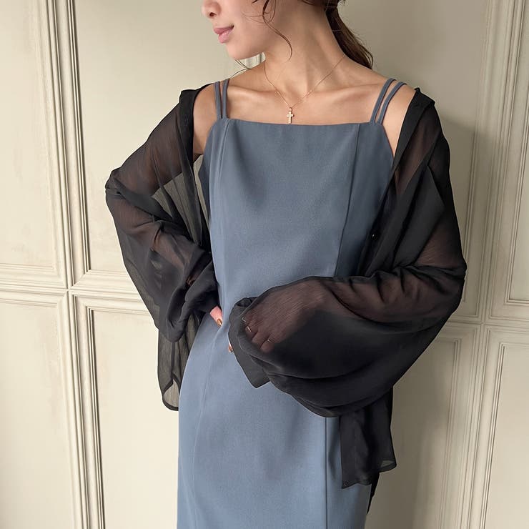 ピーチスキンIラインキャミワンピース | JUNOAH | 詳細画像30 