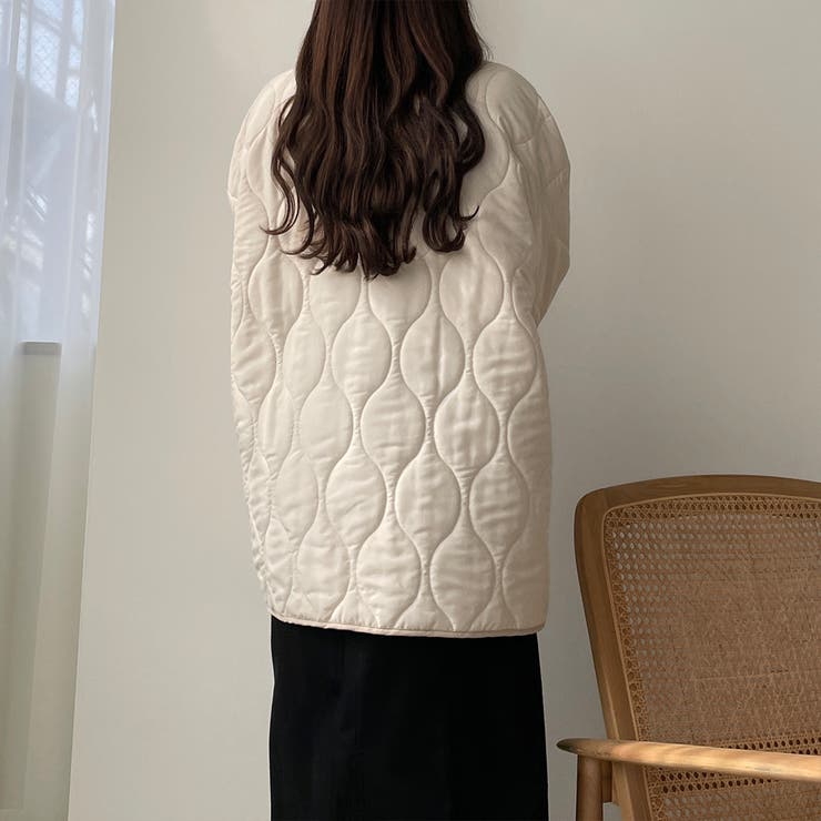 Louere 配色パイピングキルティングコート | Louere | 詳細画像12 