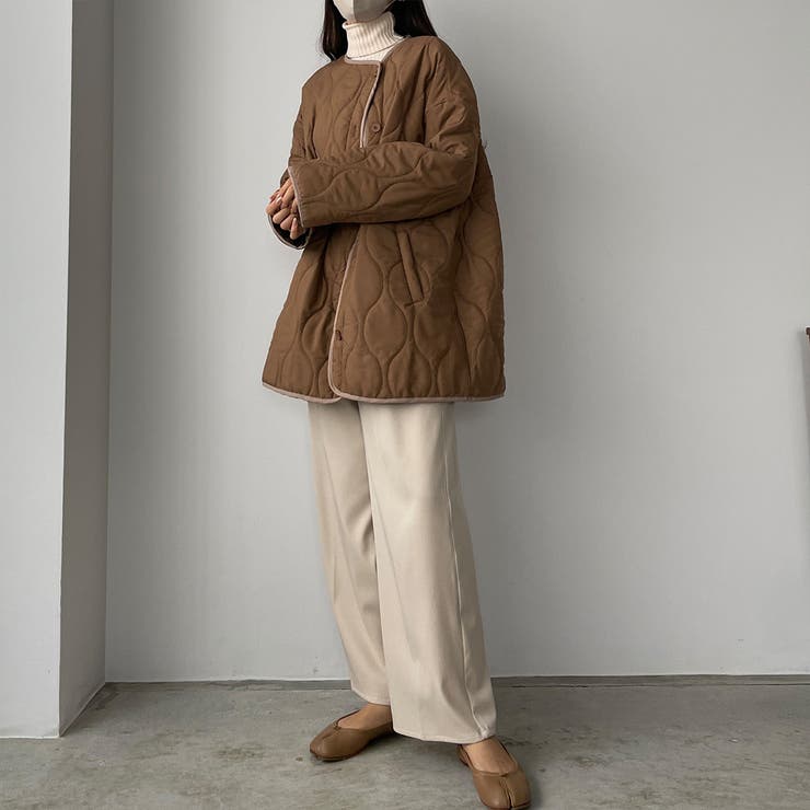 Louere 配色パイピングキルティングコート | Louere | 詳細画像15 