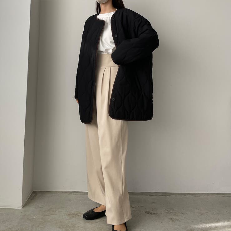 Louere 配色パイピングキルティングコート | Louere | 詳細画像4 