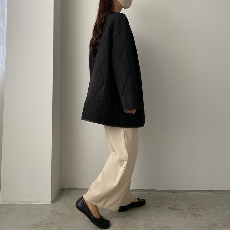 Louere 配色パイピングキルティングコート | Louere | 詳細画像6 