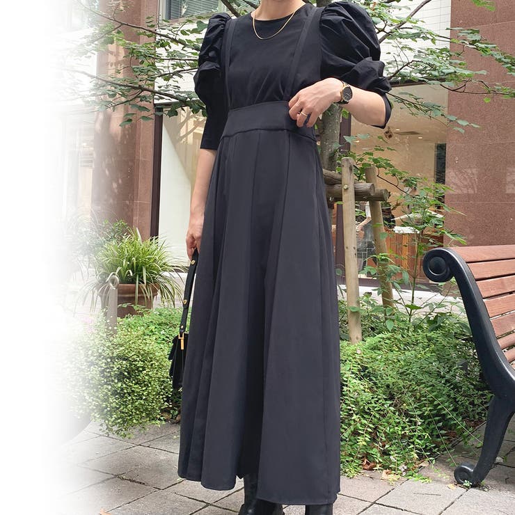 ハイウエストジャンパースカート | JUNOAH | 詳細画像2 