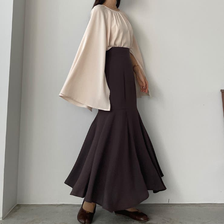 Louere イレヘムハイウエストマーメイドロングスカート[品番
