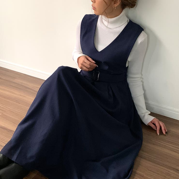 ジャンパースカート ふんわり 無地[品番：AMTW0001583]｜JUNOAH