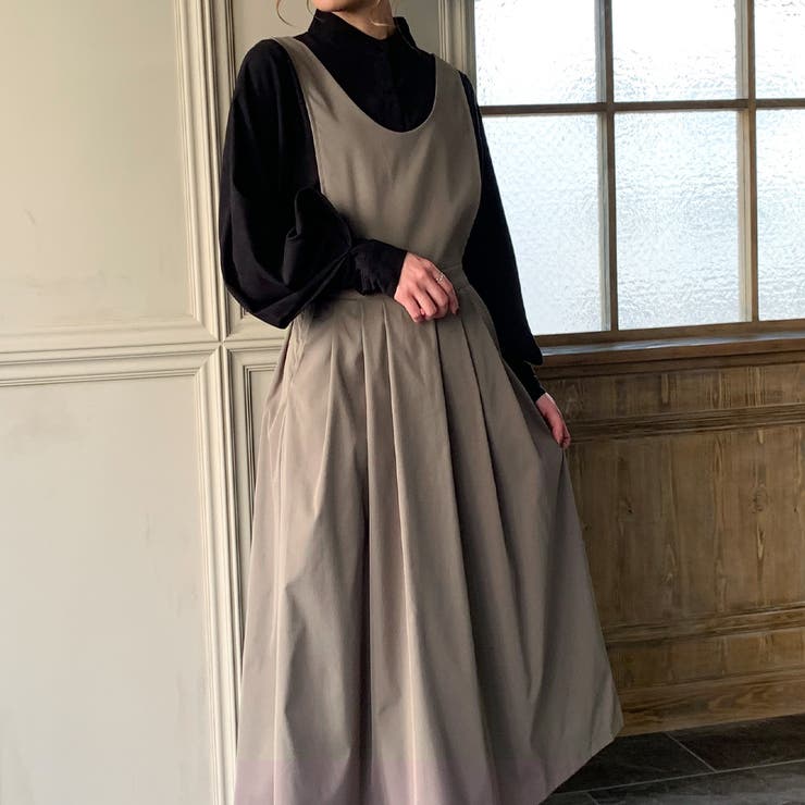 タックジャンパースカート ふんわり ゆったり[品番：AMTW0001648