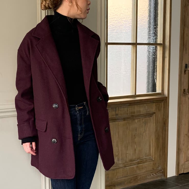 cepo｜<2WAY>カットジャガードハーフコート | Rakuten Fashion