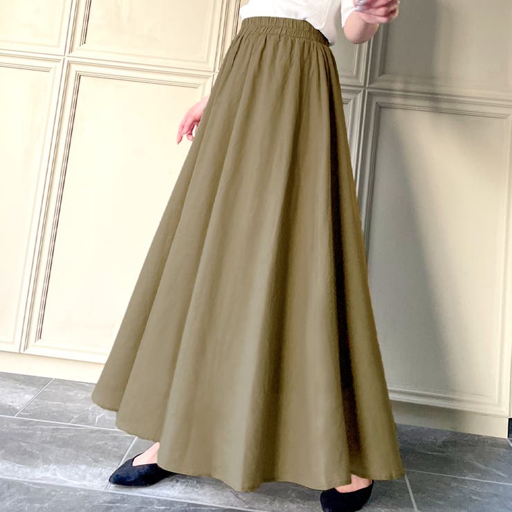 ソフトコットンマキシ丈スカート 品番 Amtw Junoah ジュノア のレディースファッション通販 Shoplist ショップリスト
