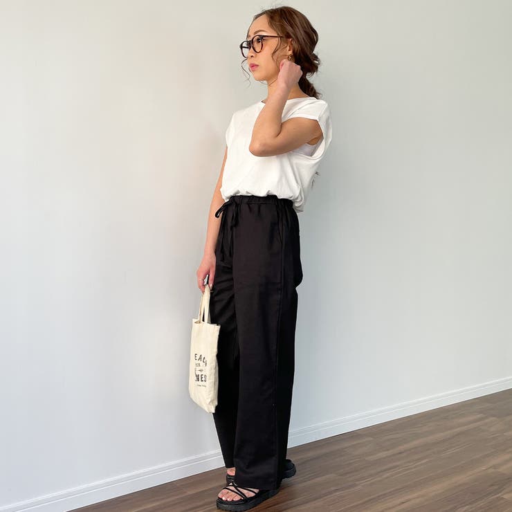 ラグジュアリー セットアップ ワイドパンツ リラックス リュクス 5サイズ展開』『UR TECH DRYLUXE』リネンライクワイドパンツ