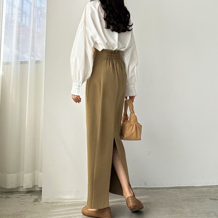 Louere ハイウエストペンシルスカート Louere タイトハイウエストペンシルスカート[品番：AMTW0010504