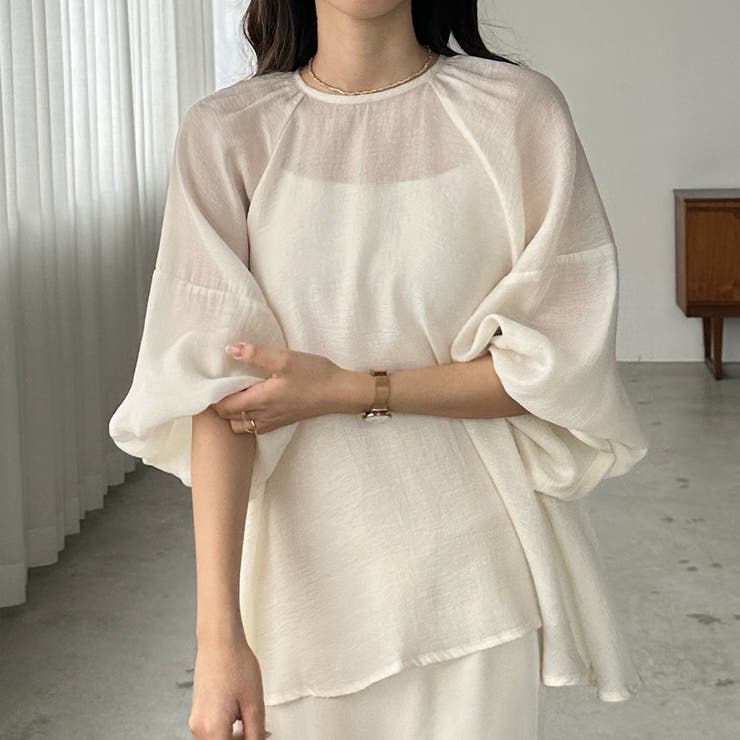 Louere ラグランボリュームスリーブシアートップス | Louere | 詳細画像5 