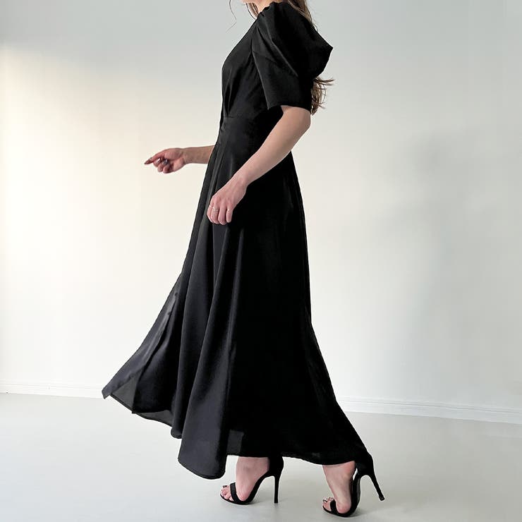 2wayパフスリーブタックワンピース[品番：AMTW0005855]｜JUNOAH