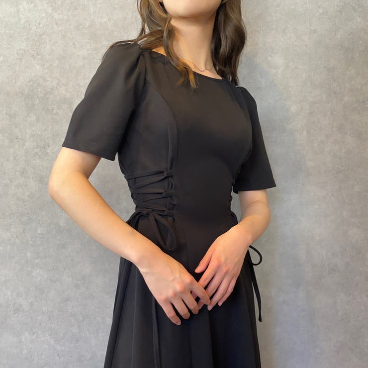 サイドレースアップワンピース[品番：AMTW0005917]｜JUNOAH