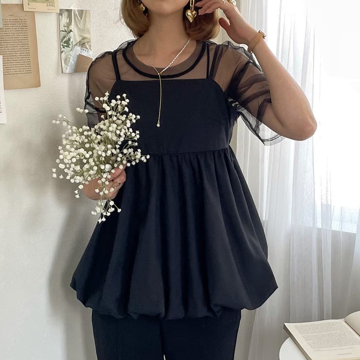 anuans オフショルダーバルーンキャミソール アニュアンス