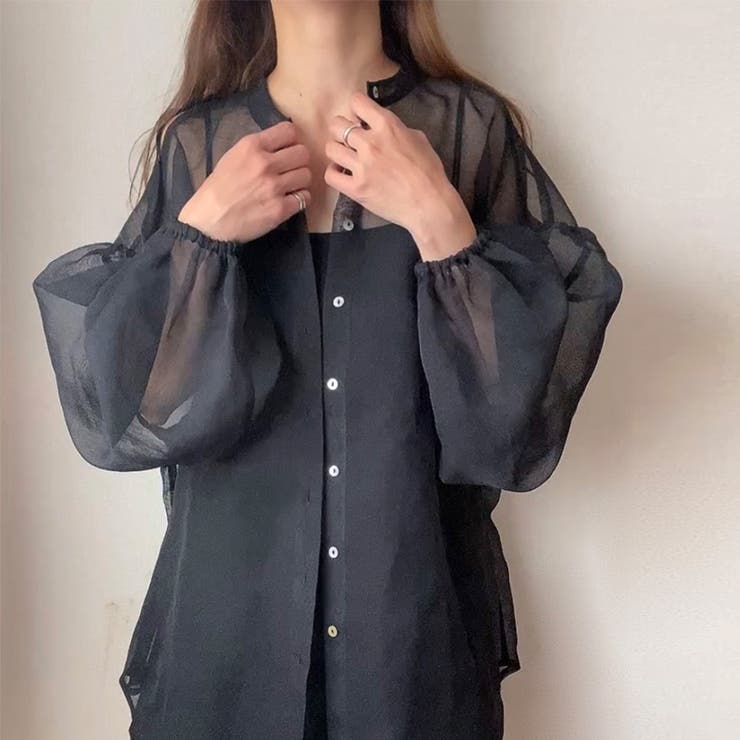 美品】M.fil シアー ジャケット ブラウス 美品】M.fil シアー