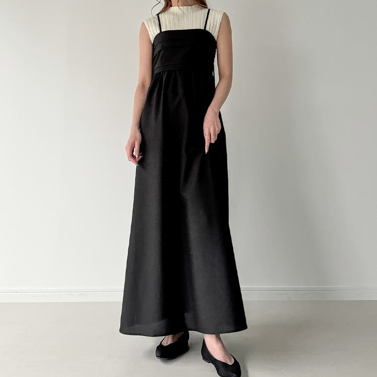 タックフレアキャミワンピース | JUNOAH | 詳細画像3